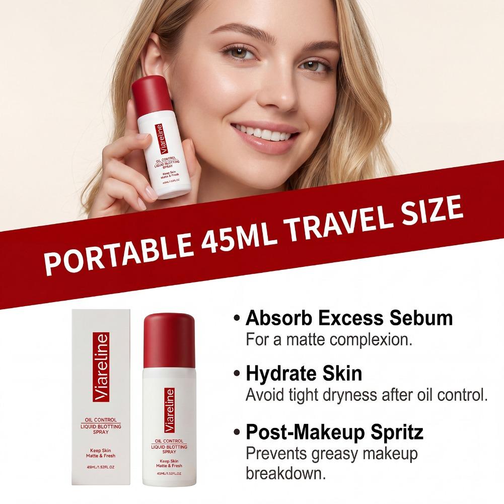 Setting Spray - 45ml 保湿オイルコントロールセッティングスプレー ナチュラルマット仕上げ ベタつかない微細ミスト メイク崩れ防止 コスメティックスプレー