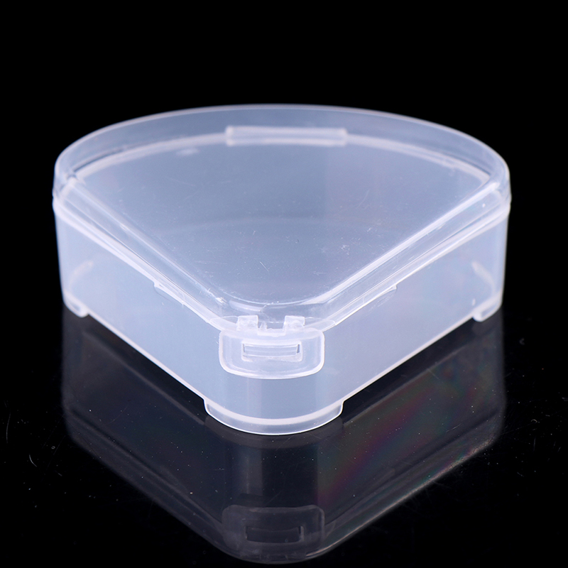 Cosmetic Sponge - * * ホットセールポータブル三角スポンジ透明化粧品バッグメイクアップパフボックス収納ケース