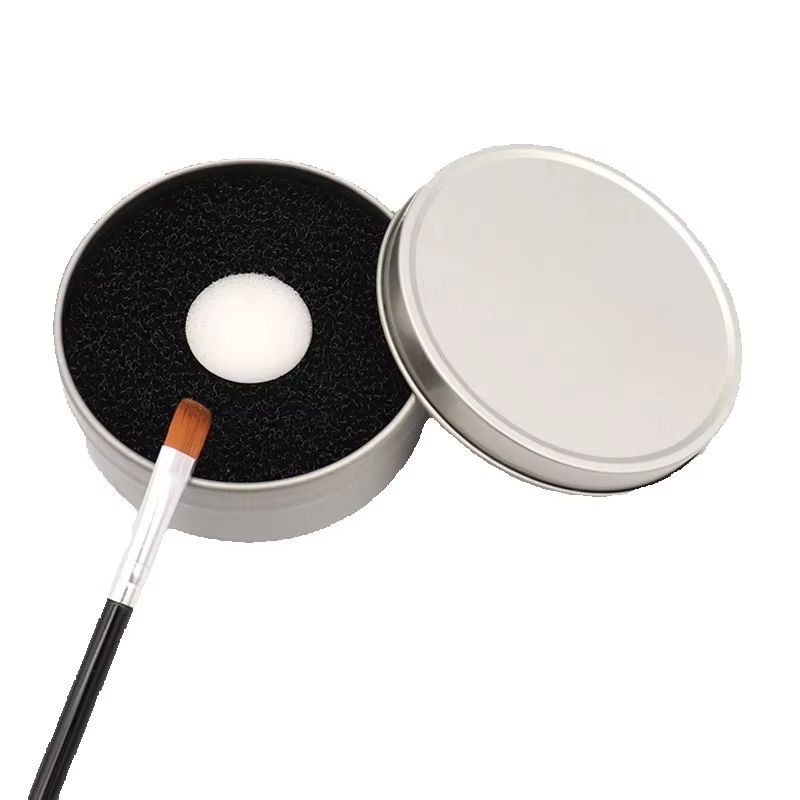 Cosmetic Sponge - 1 個ドライクリーニングクリーニングボックスウェットとドライ両用クイック化粧品洗浄ボックススポンジメイクブラシクリーナースクラブツール