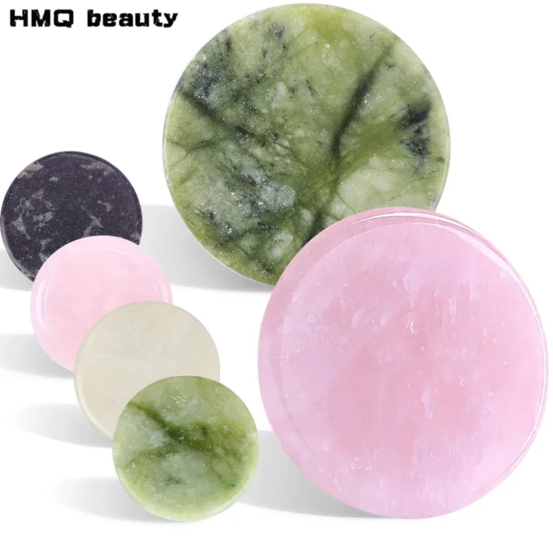 Beauty Gems Makeup - つけまつげ用接着剤パレット,メイクアップアクセサリー,翡翠石,再利用可能,ピンク,グリーン,翡翠