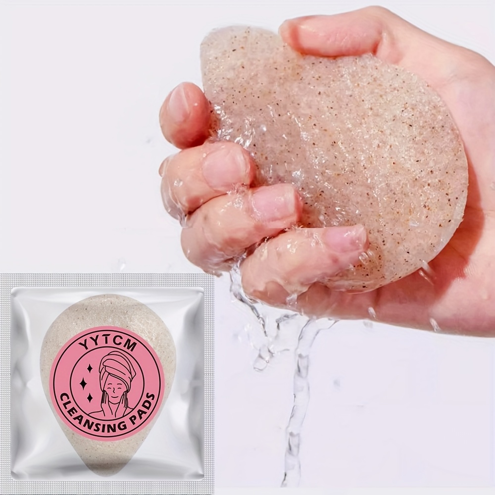 Cosmetic Sponge - クルミ種子こんにゃく洗顔スポンジ、天然洗顔パフ、メイク落とし、ソフトな洗顔ツール