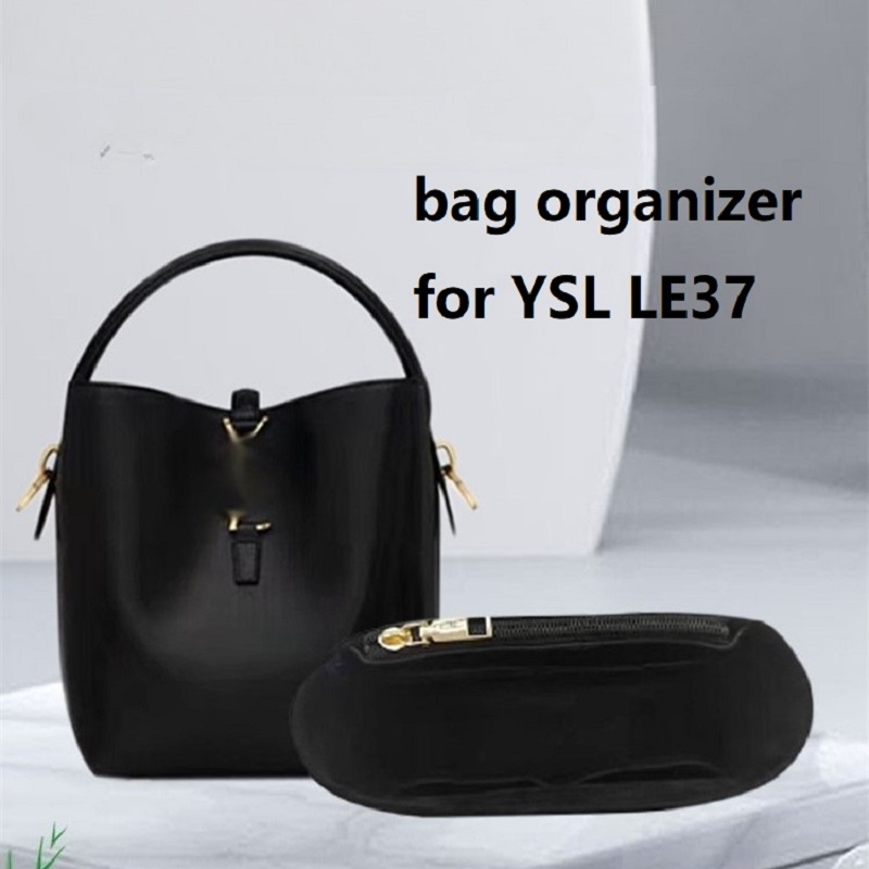 Ysl Beauty Makeup Bag - フェルトスエードバッグオーガナイザー、インナーコンパートメント、マルチポケットオーガナイザー、yslle37用収納