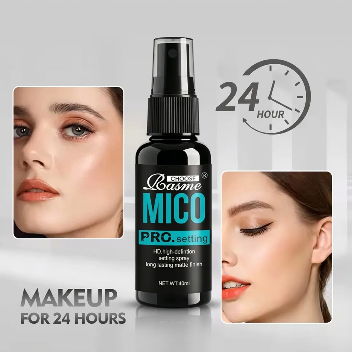 Setting Spray - ラスメ MICO メイクアップスプレー ロングラスティング マット オイルコントロール