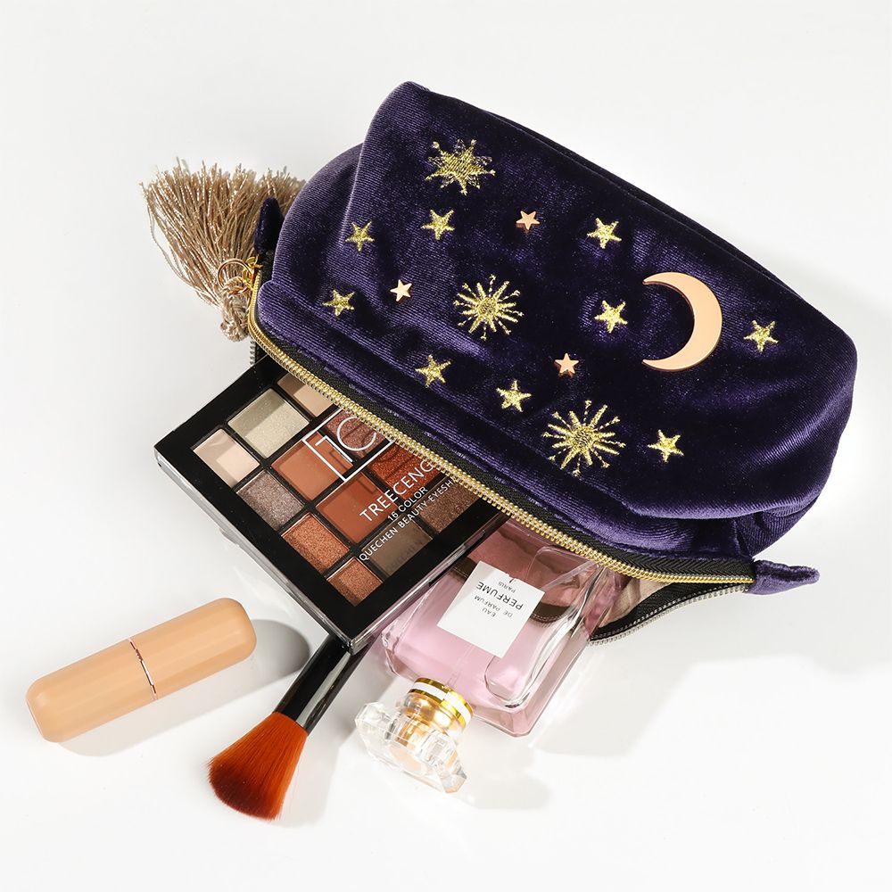 和風ベルベット化粧品バッグ大容量ポータブル口紅化粧品収納ジュ - Ysl Beauty Makeup Bag のレビューと価格