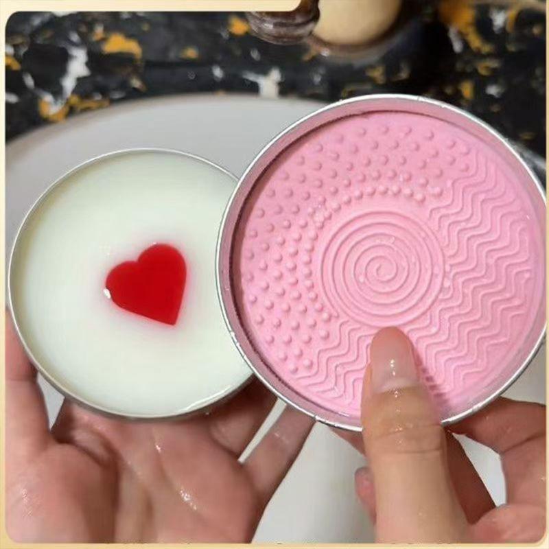 SUキュートハート型メイクブラシ洗浄石鹸100g シリコンパ - Cosmetic Sponge のレビューと価格
