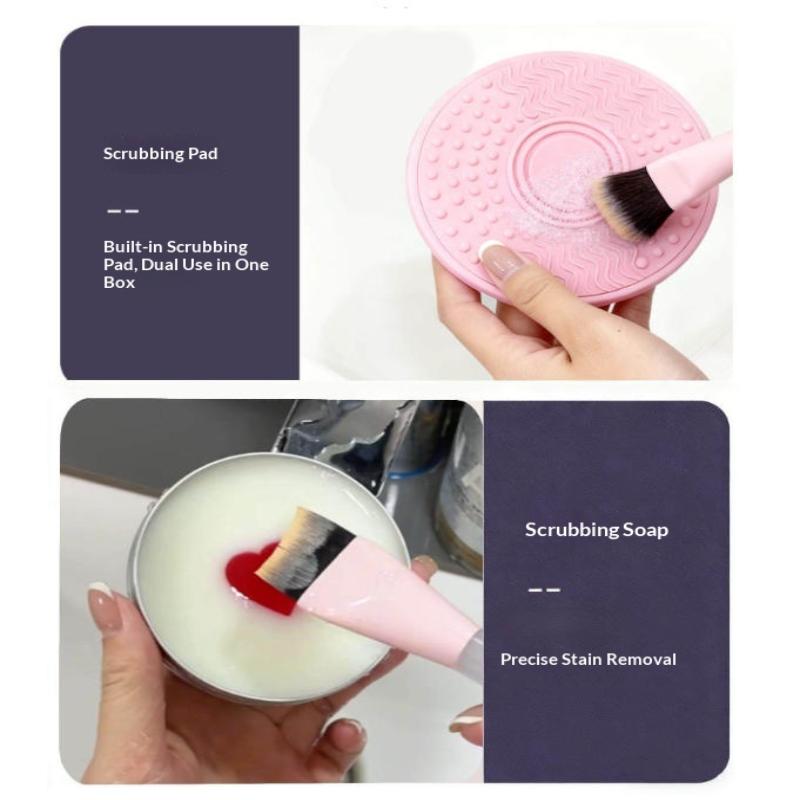 SUキュートハート型メイクブラシ洗浄石鹸100g シリコンパ - Cosmetic Sponge のレビューと価格