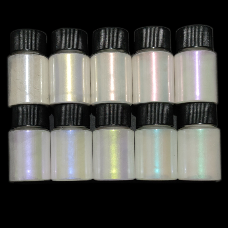 6 色ピーコックパウダー偏光シンフォニーマイカマーメイド顔料 - Eyeshadow Glitter Pigment のレビューと価格