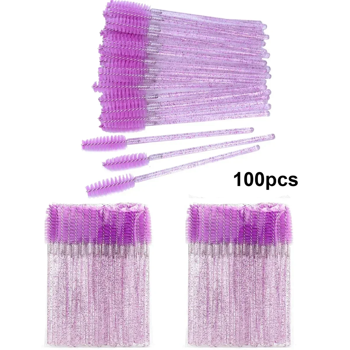 卸売 100 個使い捨てまつげブラシ Spoolies マイ - Makeup Brush Set のレビューと価格