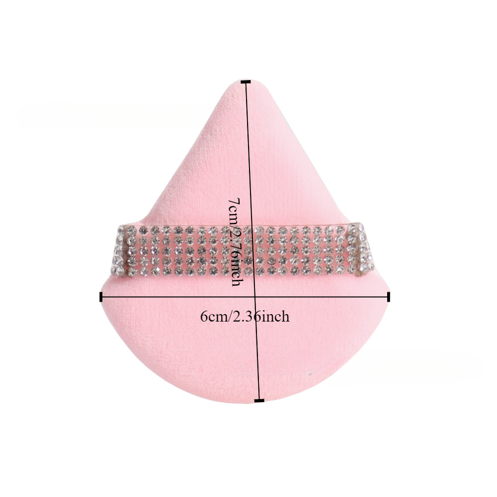 3 個ピンク三角形パウダーパフフェイスソフトメイクツールスポ - Beauty Gems Makeup のレビューと価格