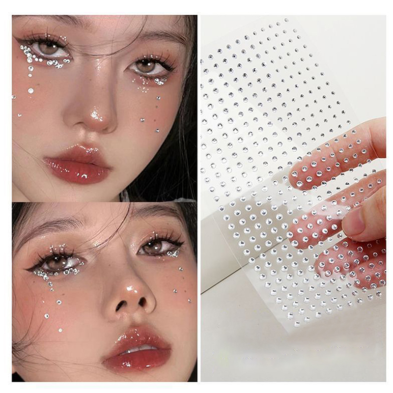 DIYアイフェイス用粘着式メイクアップ一時的なタトゥービュー - Beauty Gems Makeup のレビューと価格