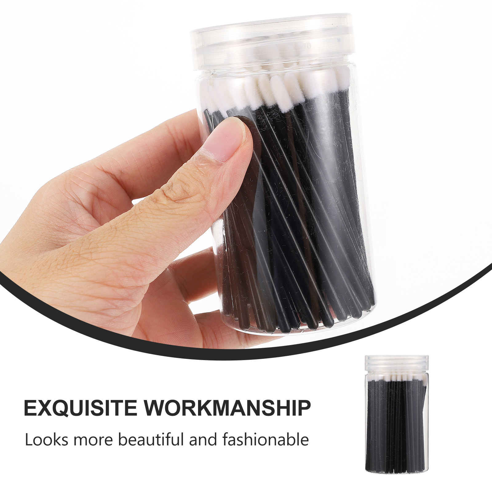 100本入りプラスチック製リップブラシセット、口紅、グロス、 - Makeup Brush Set のレビューと価格