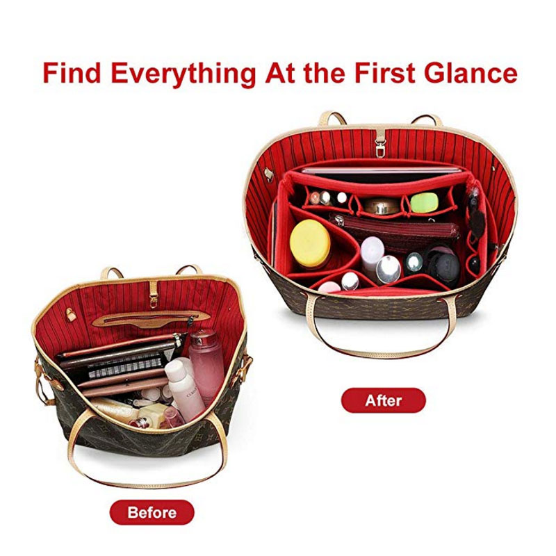 メイクアップオーガナイザーフェルト布ハンドバッグオーガナイザ - Ysl Beauty Makeup Bag のレビューと価格