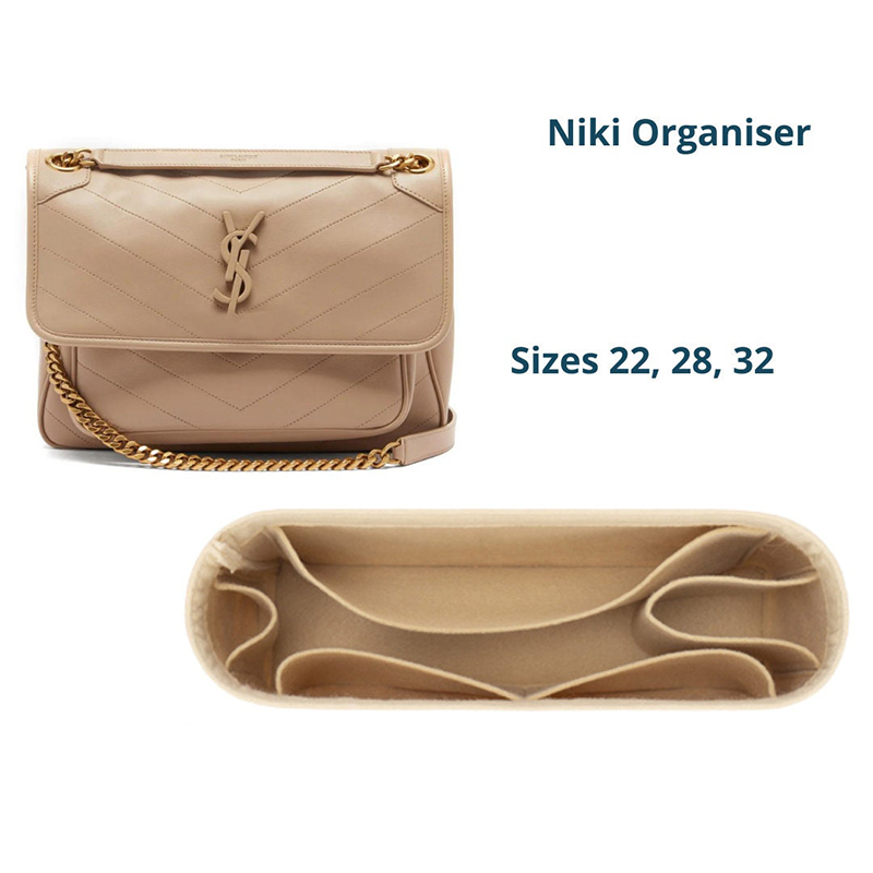 Niki 22 28 32デザイナーハンドバッグ、財布オーガ - Ysl Beauty Makeup Bag のレビューと価格