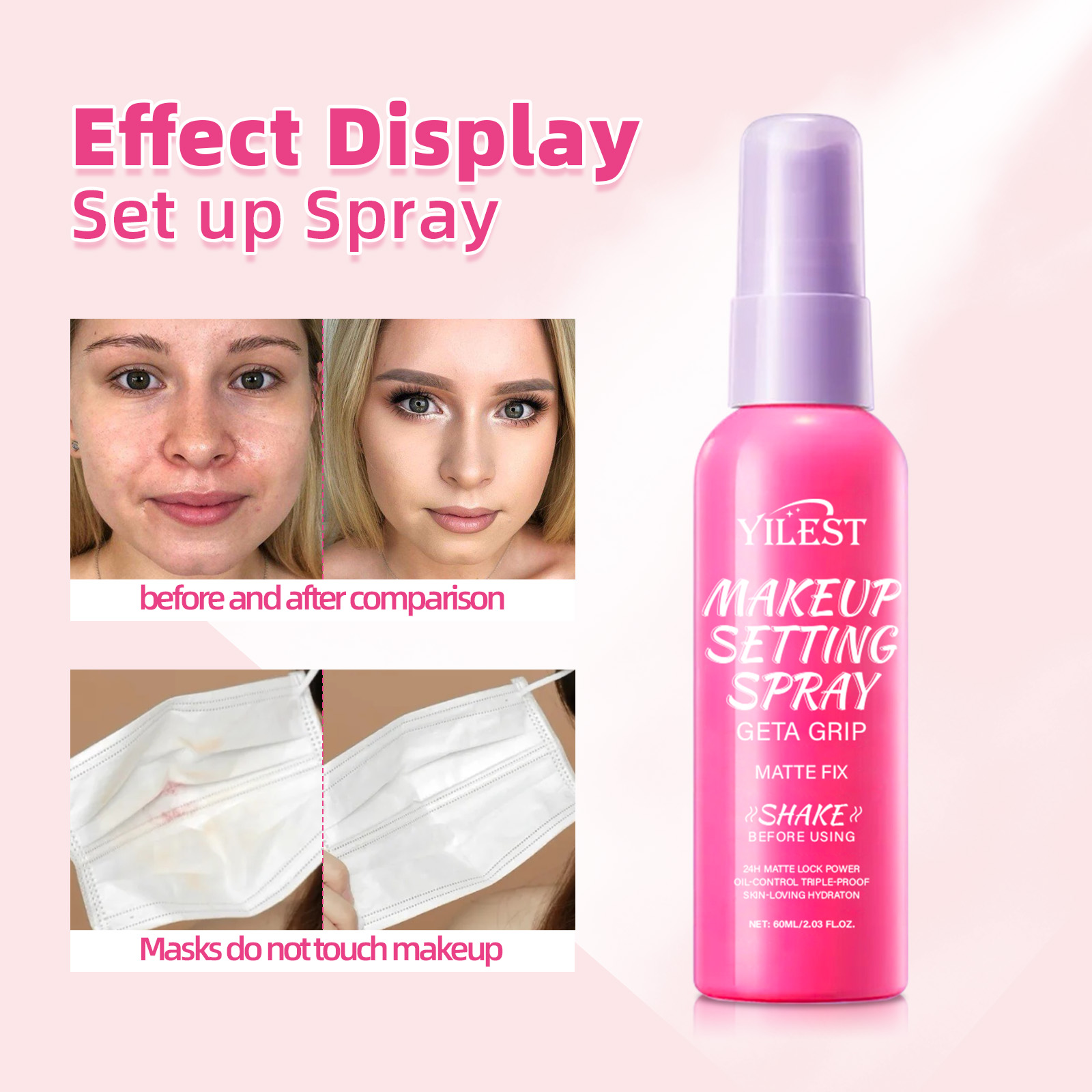 マット防水セッティングスプレー 長時間キープメイクアップフィ - Setting Spray のレビューと価格