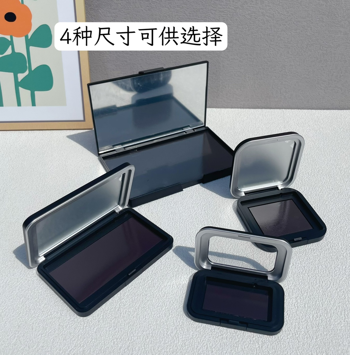 鏡付きアイシャドウ化粧箱,空,磁気化粧品,ポータブルパレット - Eyeshadow Glitter Pigment のレビューと価格