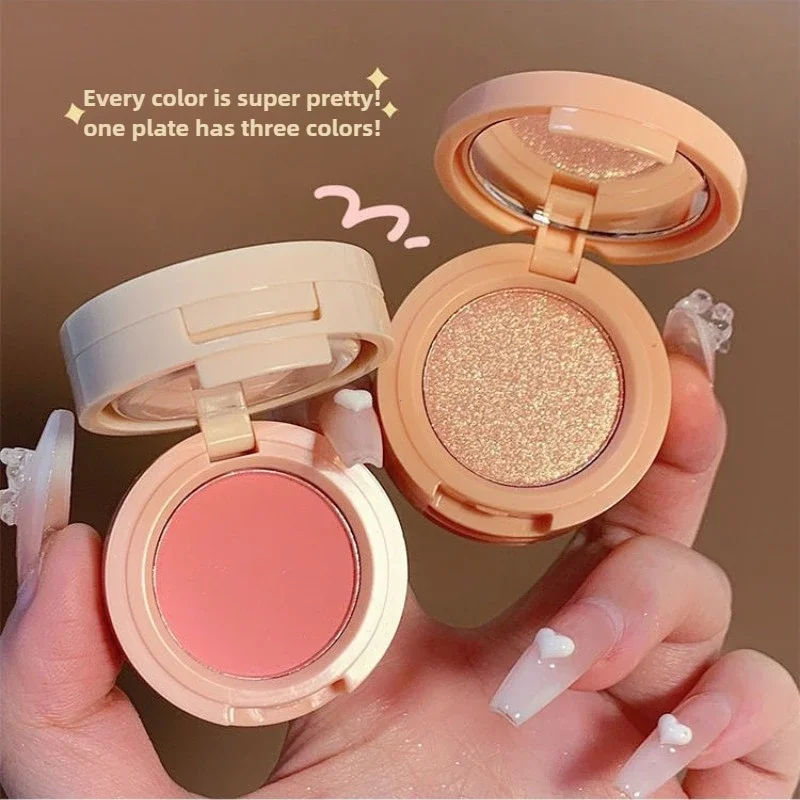 3 in 1 ブラッシュハイライターパレット - 三層一体型 - Eyeshadow Glitter Pigment のレビューと価格