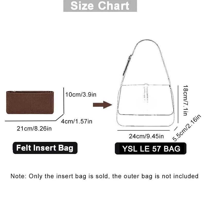 エバートナー-旅行用ショルダーバッグ,フェルトバッグ,メイク - Ysl Beauty Makeup Bag のレビューと価格
