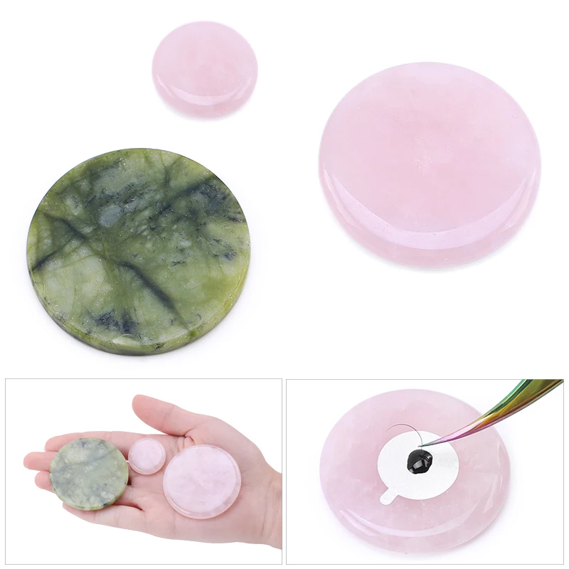 つけまつげ用接着剤パレット,メイクアップアクセサリー,翡翠石 - Beauty Gems Makeup のレビューと価格