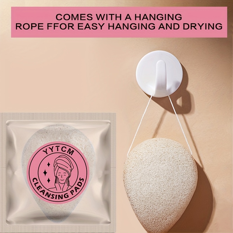クルミ種子こんにゃく洗顔スポンジ、天然洗顔パフ、メイク落とし - Cosmetic Sponge のレビューと価格