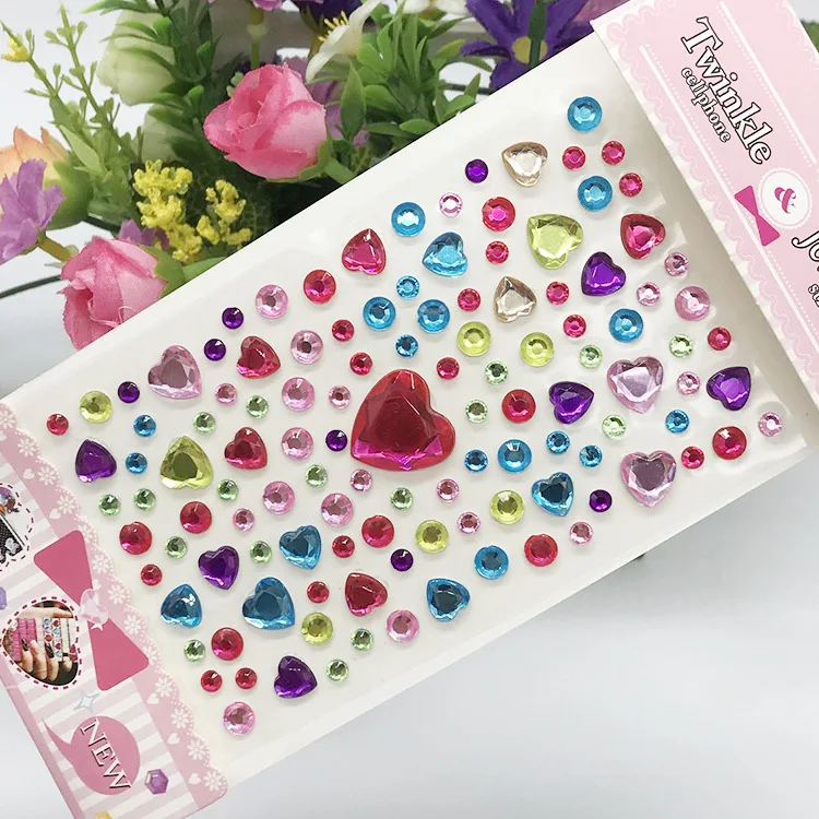 子供のためのアクリルクリスタルとダイヤモンドの絵,フェイスジ - Beauty Gems Makeup のレビューと価格