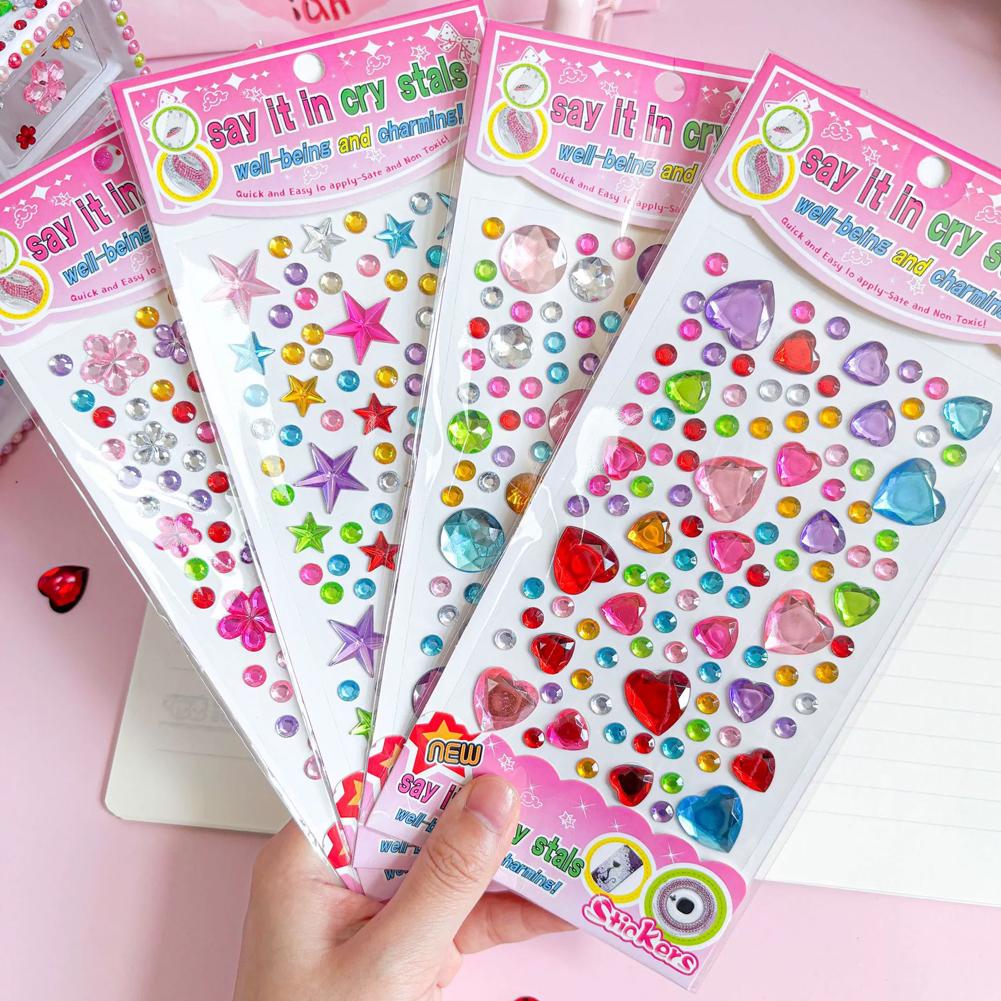 自己粘着式フェイスラインストーン カラフルクリスタルジェムス - Beauty Gems Makeup のレビューと価格