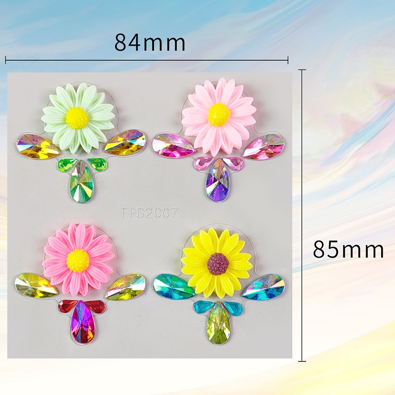 新しい 3D ラインストーン顔フェスティバルメイクアップクリ - Beauty Gems Makeup のレビューと価格