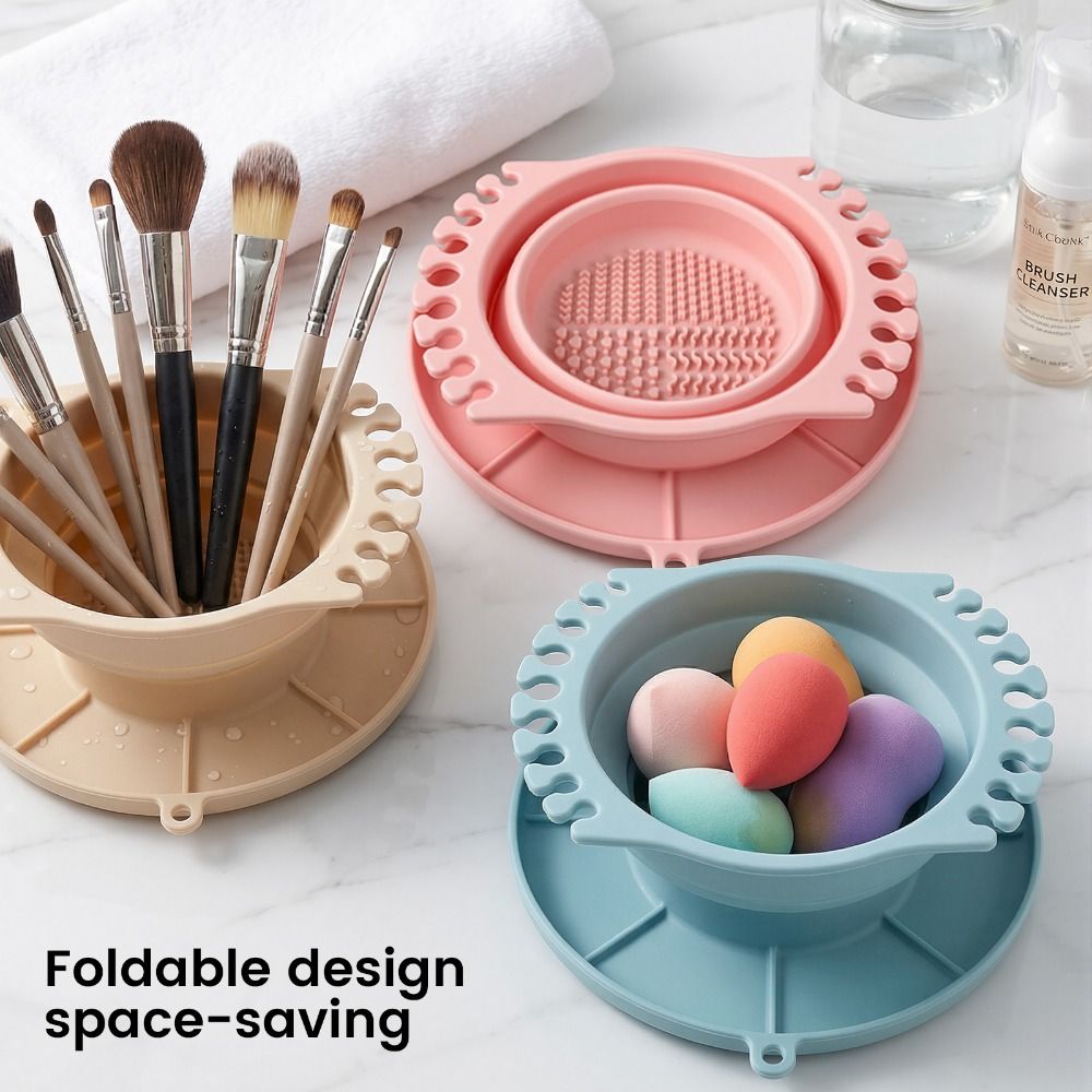 シリコーン素材のメイクブラシクリーニングボウルドライクリーニ - Makeup Brush Set のレビューと価格