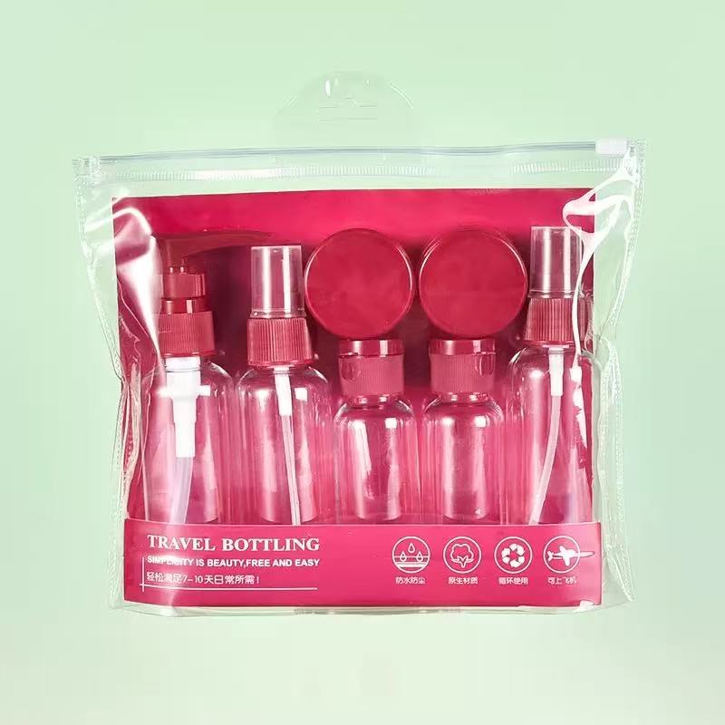 7個入りトラベルボトルバッグ洗浄セット、化粧品シャンプーボデ - Setting Spray のレビューと価格