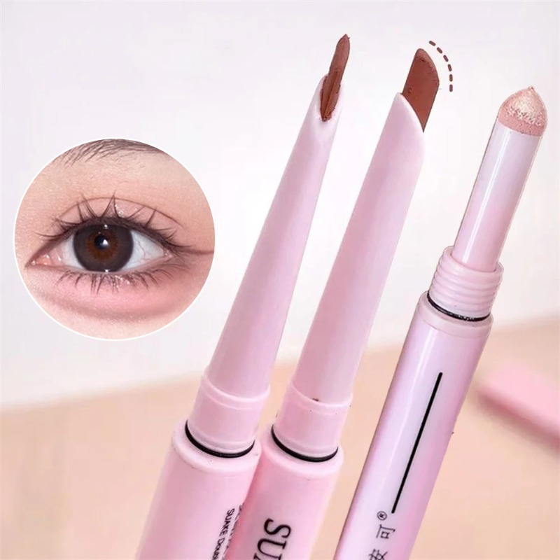 2 in 1 マットアイシャドウペン グリッターブライトニン - Eyeshadow Glitter Pigment のレビューと価格