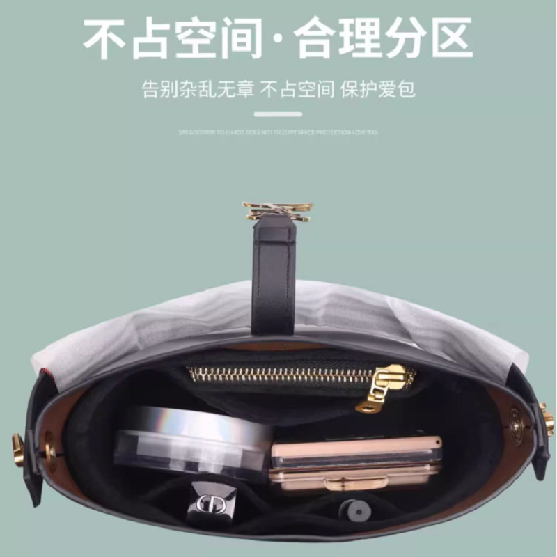 フェルトスエードバッグオーガナイザー、インナーコンパートメン - Ysl Beauty Makeup Bag のレビューと価格