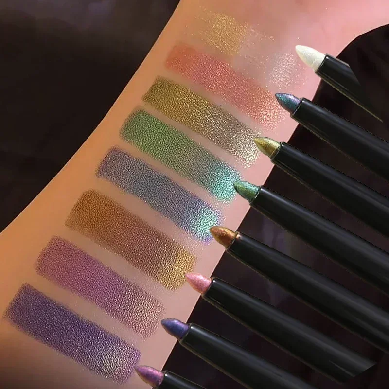 マルチクロームアイライナーペン持続性のある光沢のあるメタリッ - Eyeshadow Glitter Pigment のレビューと価格