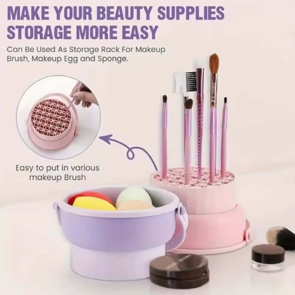 メイクブラシ洗浄ボウルビューティーエッグ洗浄ツール収納セット - Makeup Brush Set のレビューと価格
