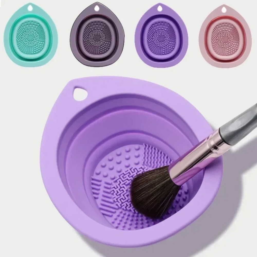 シリコーンメイクブラシクリーニングボウル折りたたみ式洗浄スク - Makeup Brush Set のレビューと価格