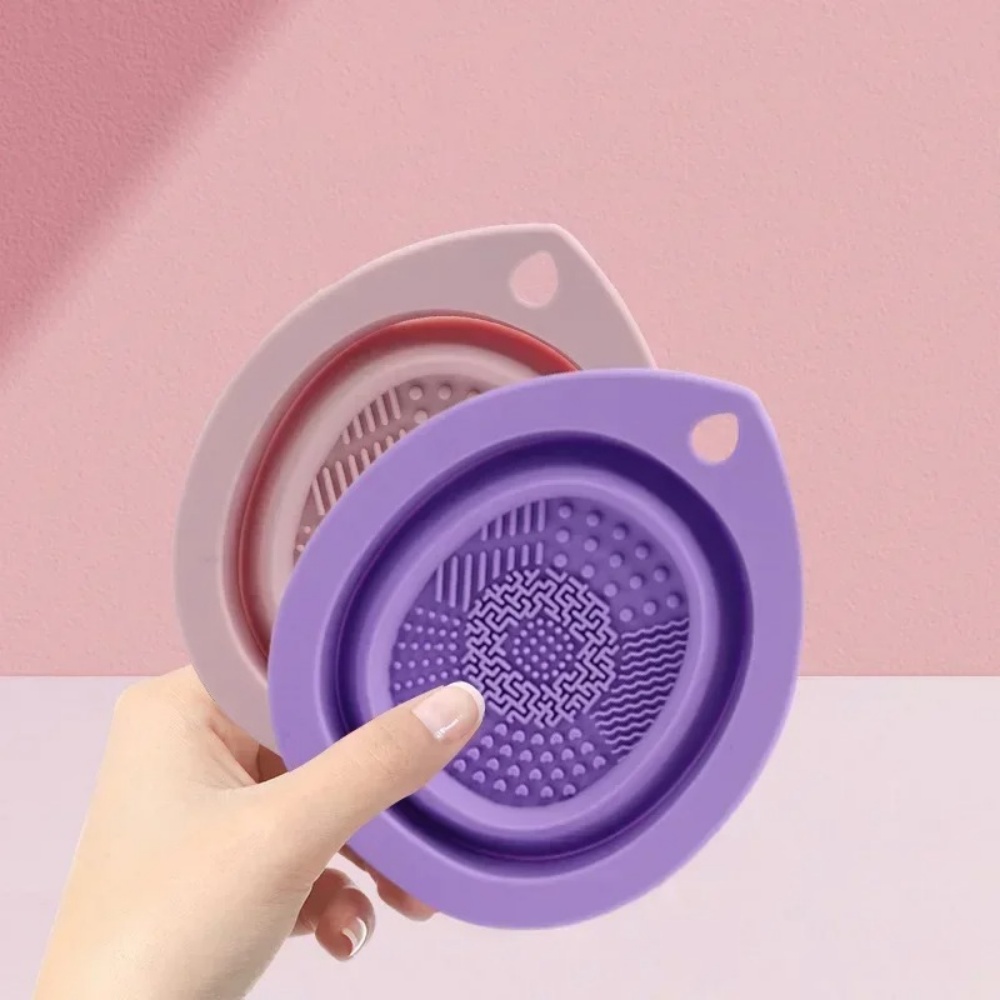 シリコーンメイクブラシクリーニングボウル折りたたみ式洗浄スク - Makeup Brush Set のレビューと価格