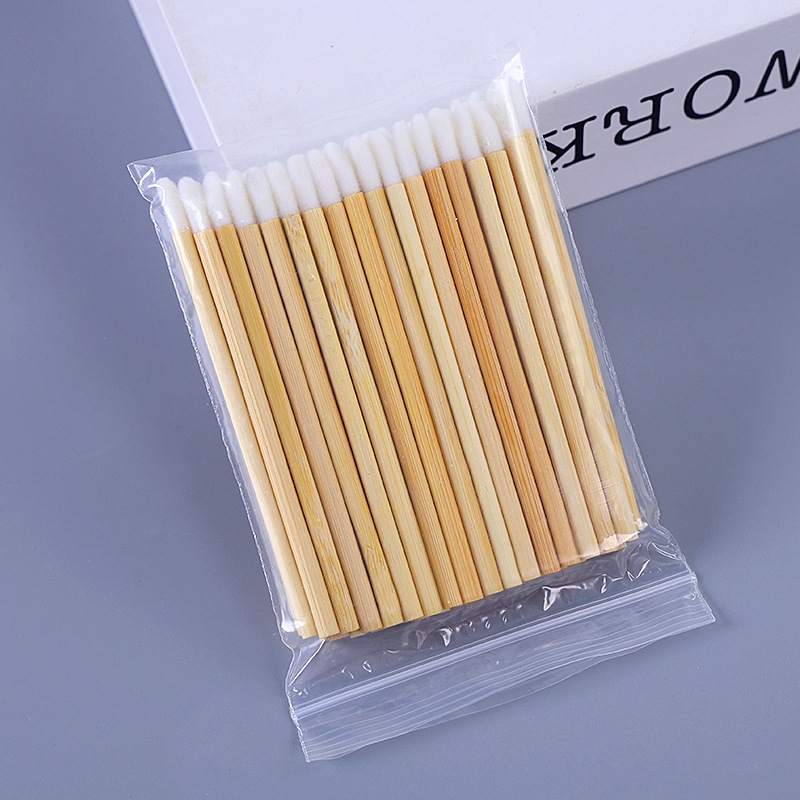 100個入り木製リップスティックアプリケーター 使い捨てリッ - Makeup Brush Set のレビューと価格