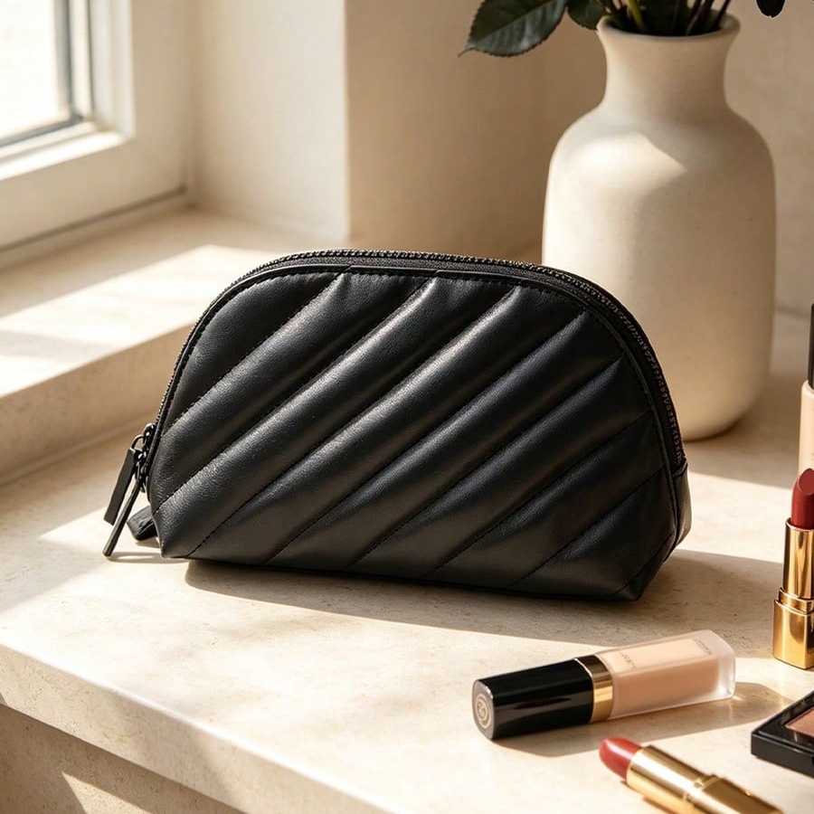 YSLのバッグ ブラックキルティングレザーシェルコスメティッ - Ysl Beauty Makeup Bag のレビューと価格