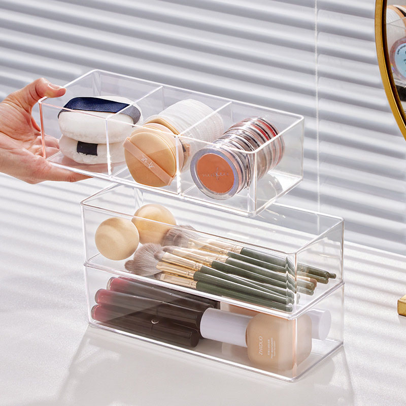 アクリル製化粧品収納ボックス 口紅、メイクブラシ、化粧道具、 - Cosmetic Sponge のレビューと価格